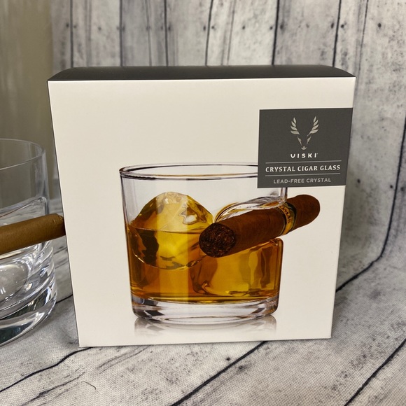 VISKI CIGAR GLASS-WHISKEY/ROCKS GLASS - Picture 2 of 4